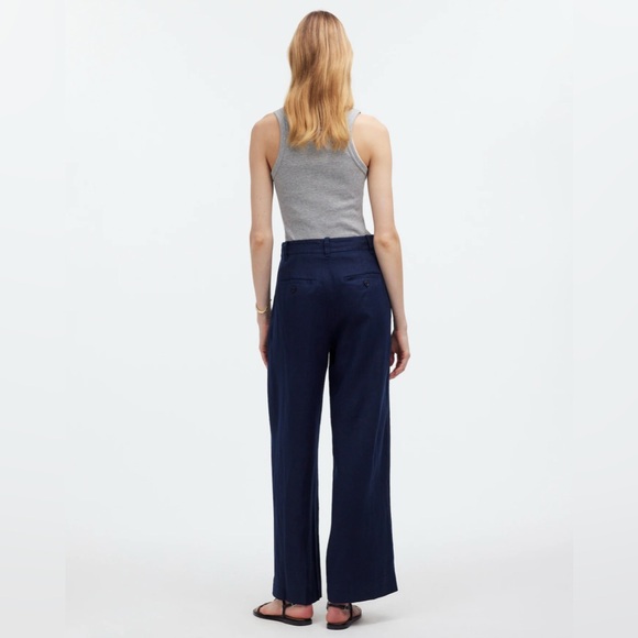 Madewell "The Harlow" Wide Leg Linen Pant NWT - Picture 5 of 12